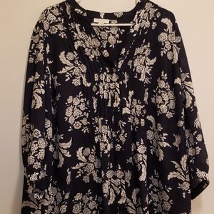 Blue & white dress shirt